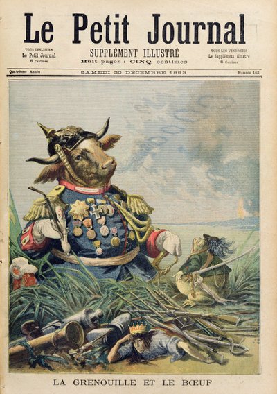 The Frog and the Ox, illustration from 